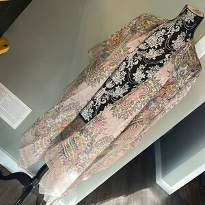 Echo Floral Paisley Ruana NEW